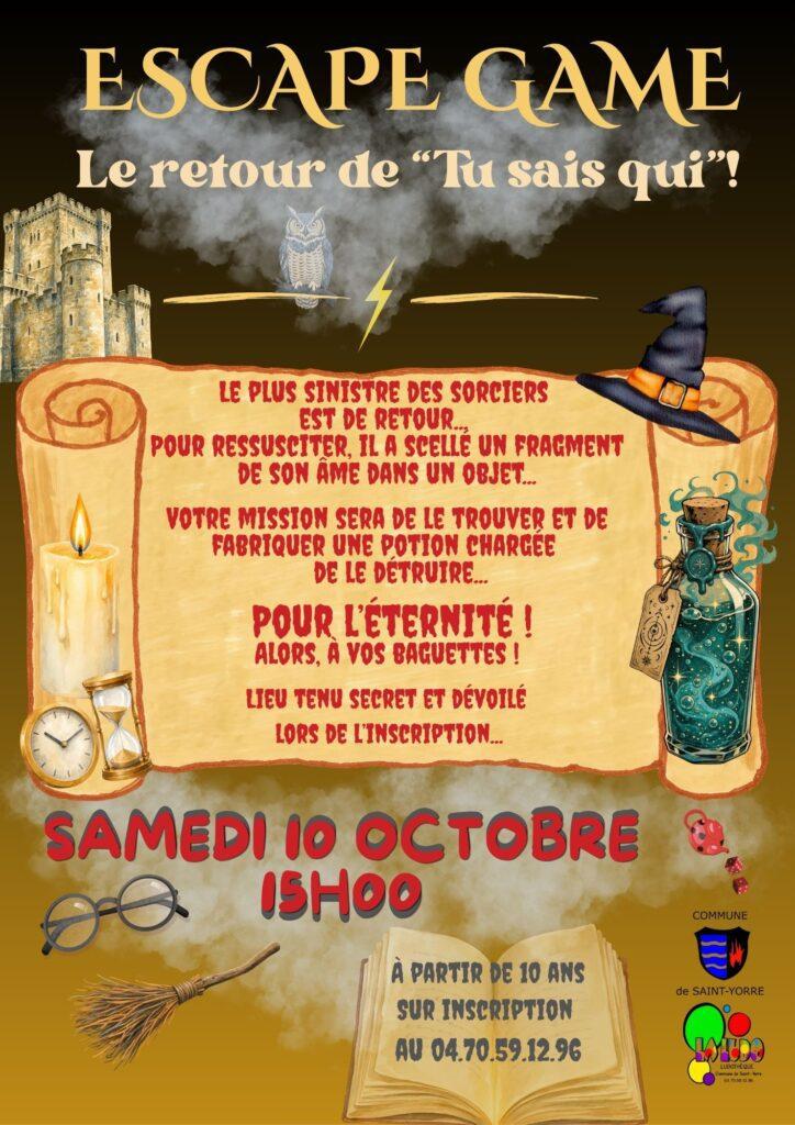 Escape game, en Allier, Auvergne Rhone Alpes